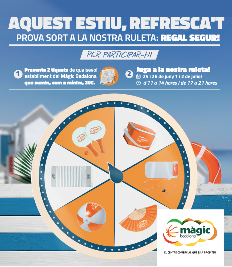 El Màgic Badalona engega una ruleta d’estiu amb regals molt estiuencs