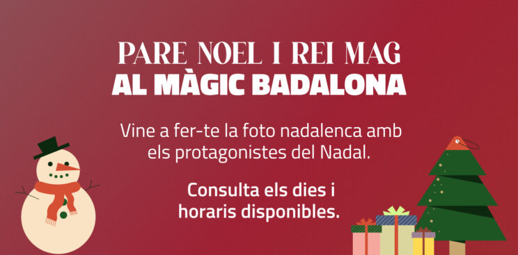 Vine a fer-te la foto nadalenca amb els protagonistes de Nadal